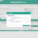 MAM Software Autowork Online Garage management software consumable codes
