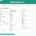 MAM Software Autowork Online Garage management software tyre product database