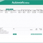 MAM Software Autowork Online Garage management software tyre sales screen