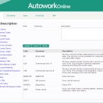 MAM Software Autowork Online Work description feature
