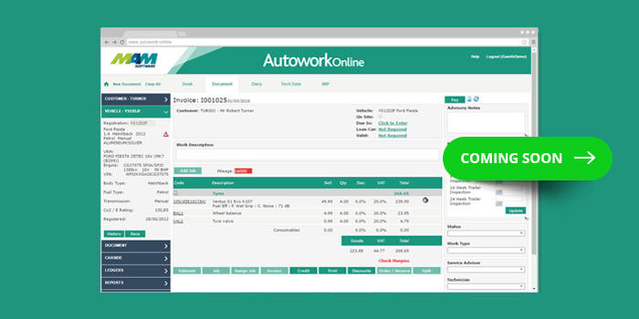 Autowork Online v173 features numerous important new features and enhancements